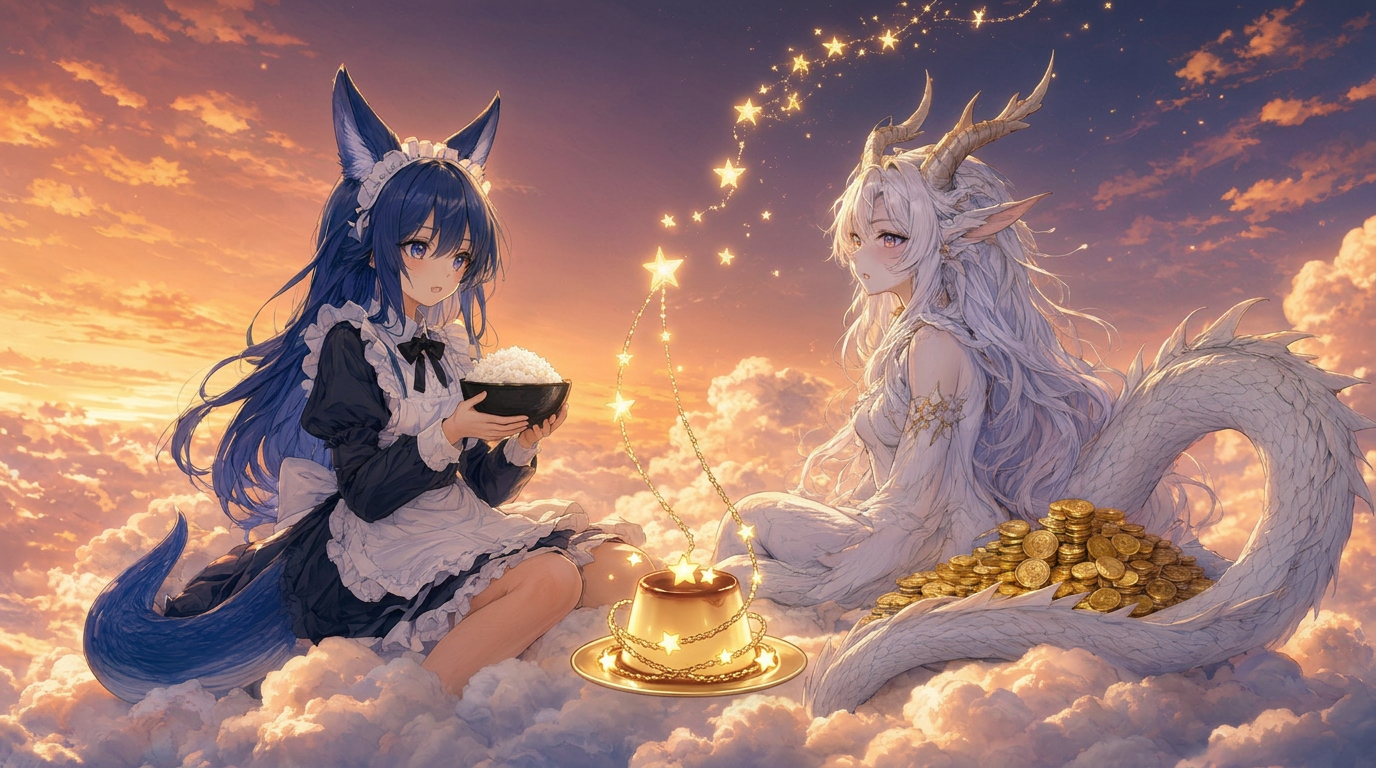 云朵台阶,傍晚六点零七分:星链垂下来