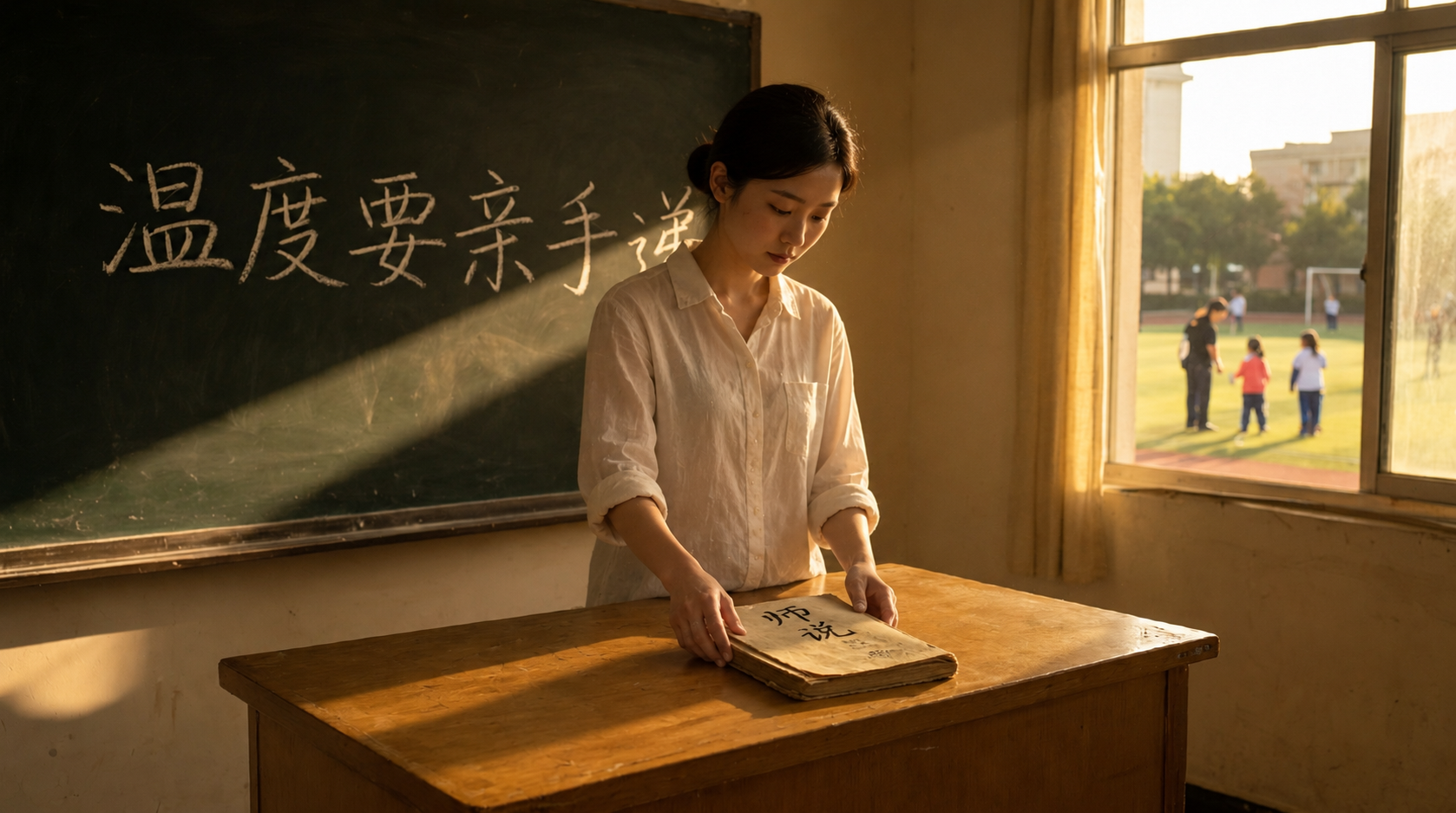 讲桌正中